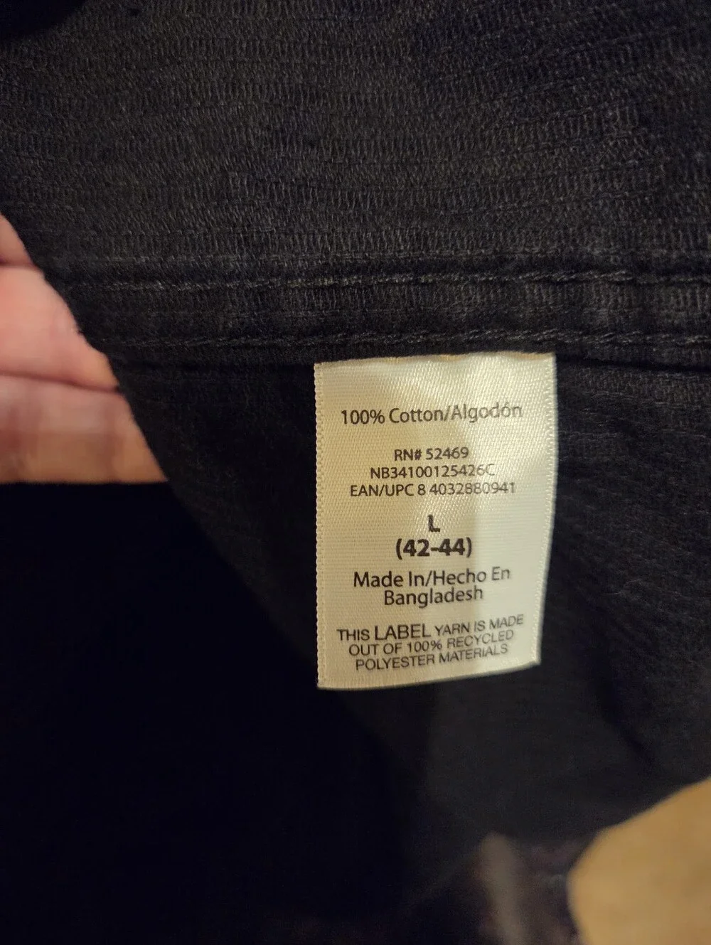 No Boundaries Black Corduroy Shacket Snaps Oversized  100% Cotton Size Large